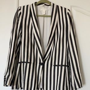 H&M women’s striped blazer